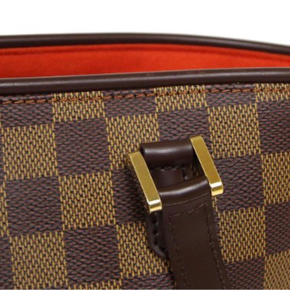 LOUIS VUITTON MANOSQUE PM HAND TOTE BAG BA1014 PURSE DAMIER EBENE N51121 - Picture 9 of 13